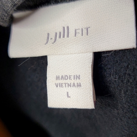 J. Jill Sport Zip Up Hoodie Size Large - Picture 4 of 8